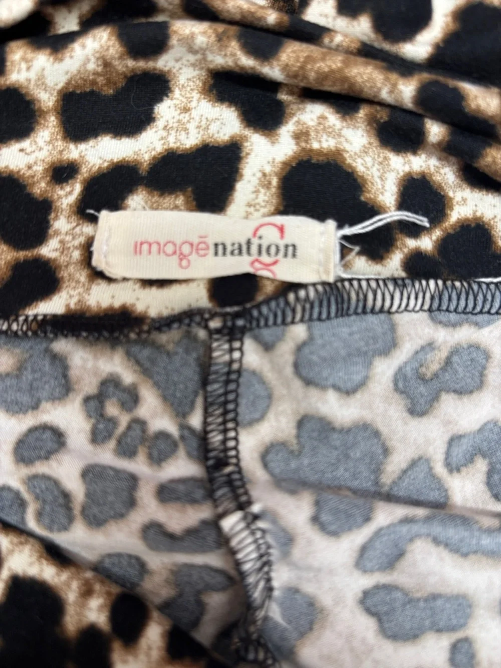 Leopard Print Kids Bike Shorts - Brown/Black